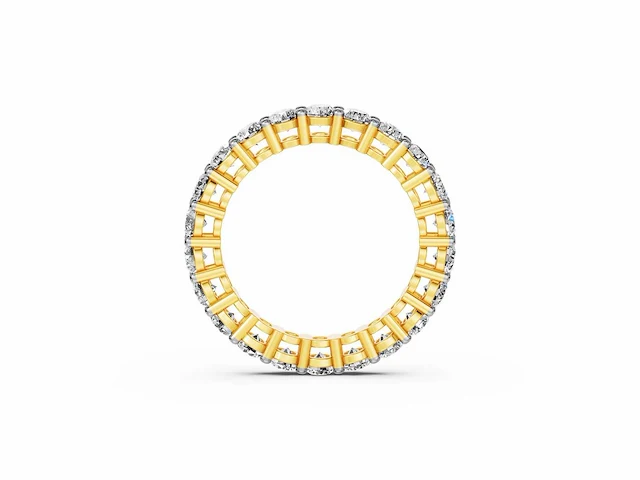 14 krt. geel gouden ring met diamant 2,46 crt. - afbeelding 9 van  11