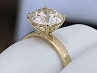 14 krt. geel gouden ring met diamant 3,09 crt. - afbeelding 13 van  14