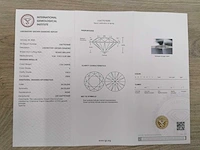 14 krt. geel gouden ring met diamant 3,26 crt. - afbeelding 2 van  7