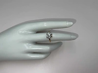 14 krt. geel gouden ring met diamant 3,26 crt. - afbeelding 4 van  12