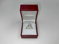 14 krt. geel gouden ring met diamant 3,26 crt. - afbeelding 7 van  12