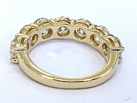 14 krt. geel gouden ring met diamant 3,39 crt. - afbeelding 3 van  5
