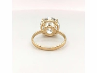 14 krt. geel gouden ring met diamant 3,51 crt. - afbeelding 2 van  11