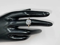 14 krt. geel gouden ring met diamant 3,51 crt. - afbeelding 5 van  11