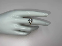 14 krt. geel gouden ring met diamant 3,51 crt. - afbeelding 7 van  11