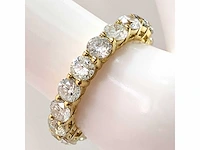 14 krt. geel gouden ring met diamant 4,57 naturel