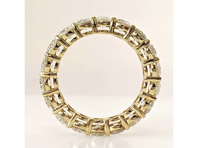 14 krt. geel gouden ring met diamant 4,57 naturel - afbeelding 5 van  8