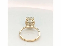 14 krt. geel gouden ring met diamant 5,37 crt. - afbeelding 4 van  12