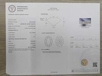 14 krt. geel gouden ring met diamant 5,37 crt. - afbeelding 7 van  12