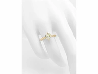 14 krt geel gouden ring met natuurlijke diamant 1,01 crt - afbeelding 6 van  6