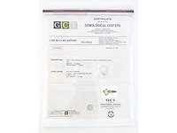 14 krt geel gouden ring met natuurlijke diamant 1,01 crt - afbeelding 2 van  6