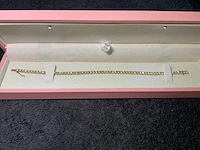 14 krt geel gouden tennis armband 5,18 crt. diamanten - afbeelding 4 van  15