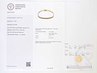 14 krt geel gouden tennis armband met natuurlijke diamant 4,10 crt - afbeelding 2 van  7