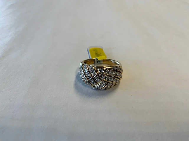 14 krt geelgouden bolle ring - afbeelding 3 van  4