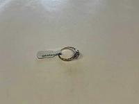 14 krt geelgouden en zilveren rozetring ring - afbeelding 3 van  3