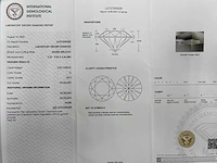 14 krt geelgouden oorstekers met 6,06 crt diamant - afbeelding 3 van  7