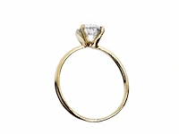 14 krt. geelgouden ring met 1,25 crt. natuurlijke diamant - afbeelding 4 van  6
