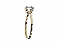 14 krt. geelgouden ring met 1,25 crt. natuurlijke diamant - afbeelding 5 van  6