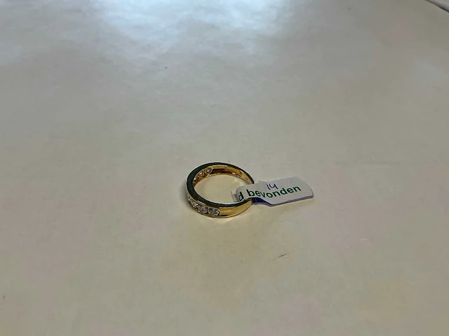 14 krt geelgouden ring - afbeelding 2 van  3