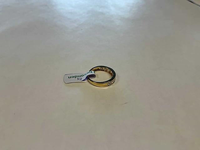 14 krt geelgouden ring - afbeelding 3 van  3