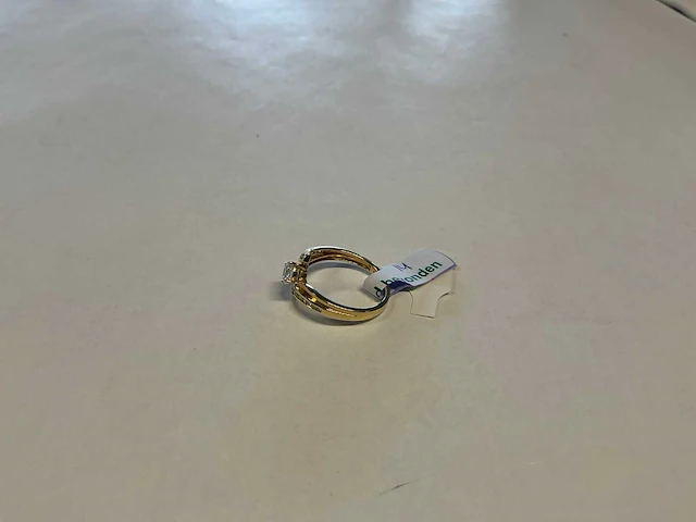 14 krt geelgouden ring - afbeelding 2 van  3