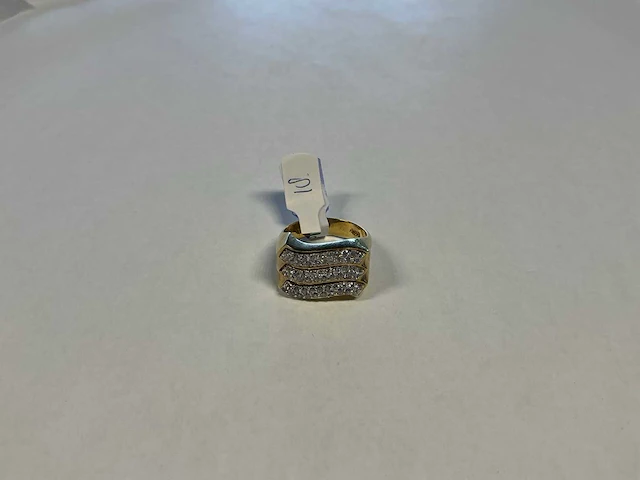 14 krt geelgouden ring - afbeelding 1 van  4