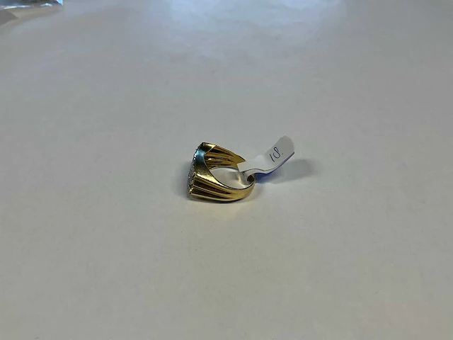14 krt geelgouden ring - afbeelding 2 van  4