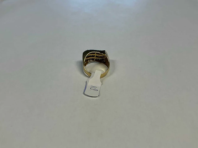 14 krt geelgouden ring - afbeelding 4 van  4