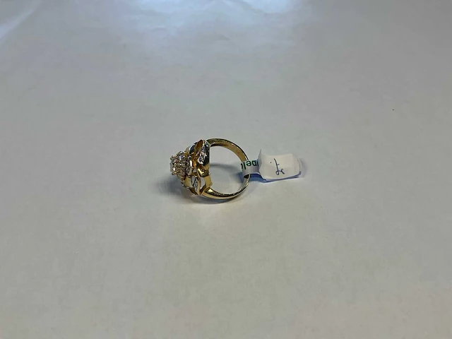14 krt geelgouden ring - afbeelding 2 van  3