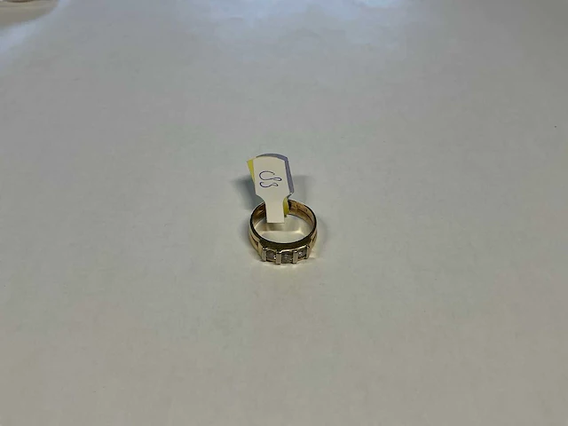 14 krt geelgouden ring - afbeelding 1 van  4