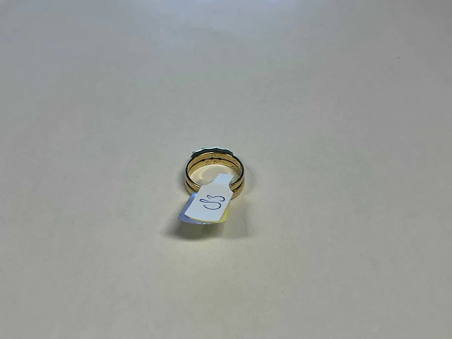 14 krt geelgouden ring - afbeelding 4 van  4