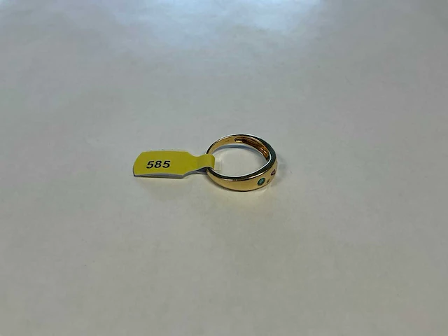 14 krt geelgouden ring - afbeelding 3 van  4