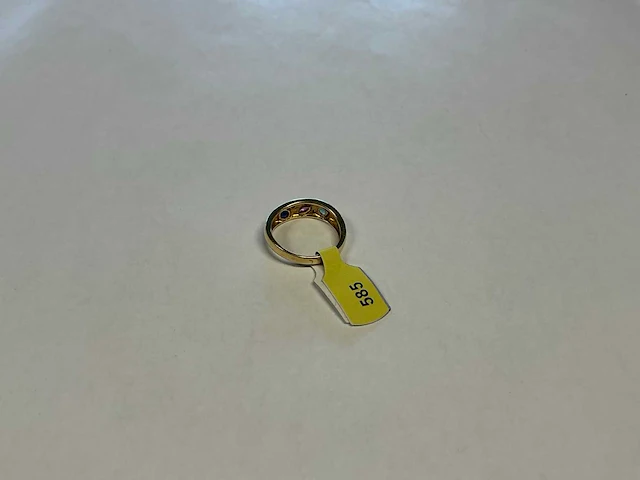 14 krt geelgouden ring - afbeelding 4 van  4