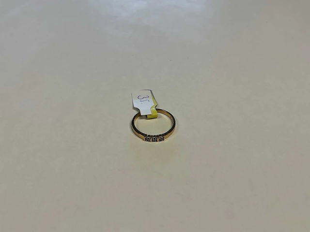 14 krt geelgouden ring - afbeelding 1 van  3