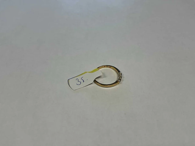 14 krt geelgouden ring - afbeelding 3 van  3