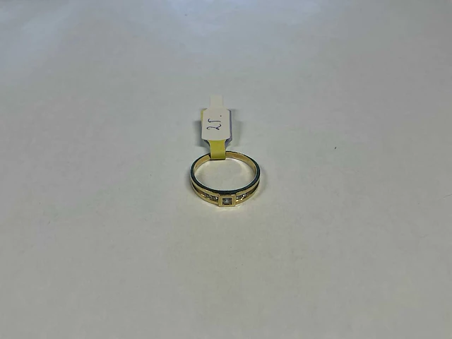 14 krt geelgouden ring - afbeelding 1 van  3