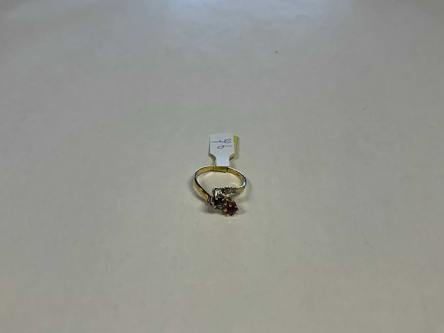 14 krt geelgouden ring - afbeelding 1 van  3