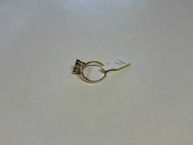 14 krt geelgouden ring - afbeelding 2 van  3