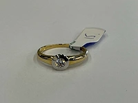 14 krt geelgouden ring - afbeelding 2 van  3