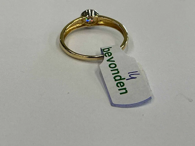 14 krt geelgouden ring - afbeelding 3 van  3