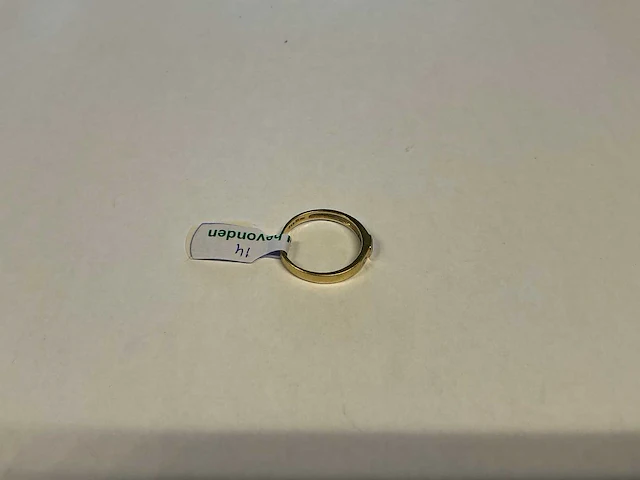 14 krt geelgouden ring - afbeelding 3 van  4