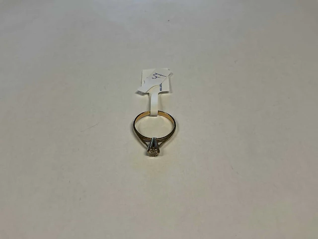14 krt geelgouden ring - afbeelding 1 van  3