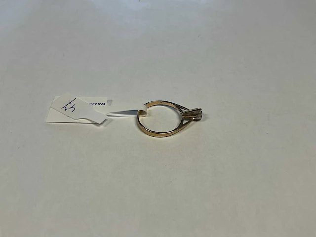 14 krt geelgouden ring - afbeelding 3 van  3