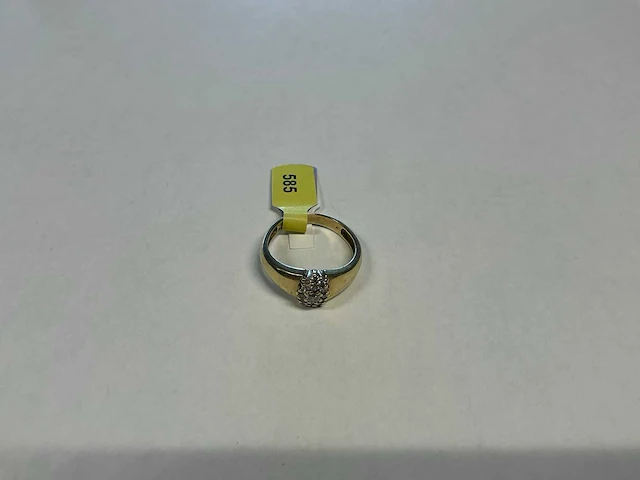 14 krt geelgouden ring - afbeelding 1 van  4