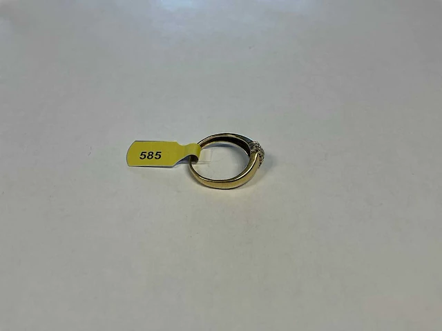 14 krt geelgouden ring - afbeelding 3 van  4
