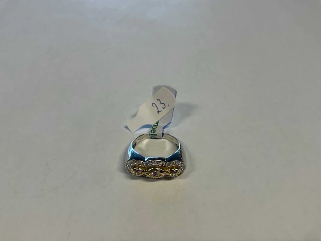 14 krt geelgouden ring - afbeelding 1 van  3