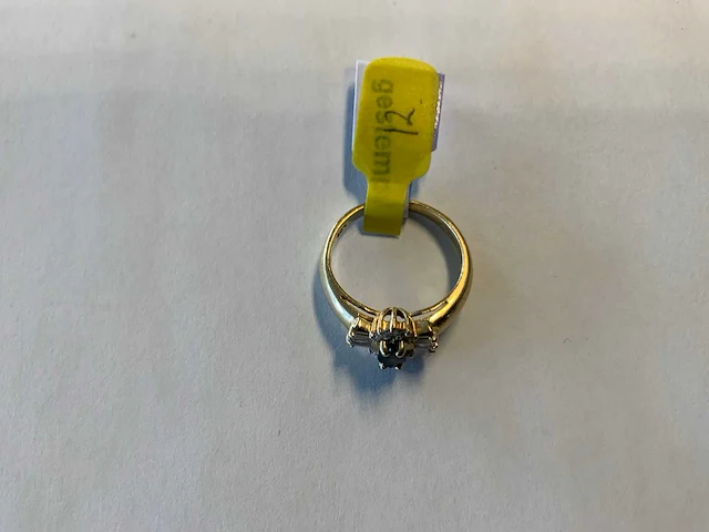 14 krt geelgouden ring - afbeelding 4 van  4