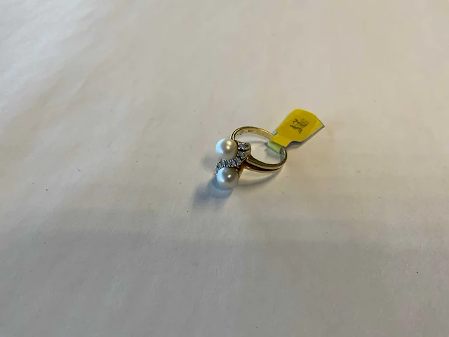 14 krt geelgouden ring - afbeelding 1 van  4
