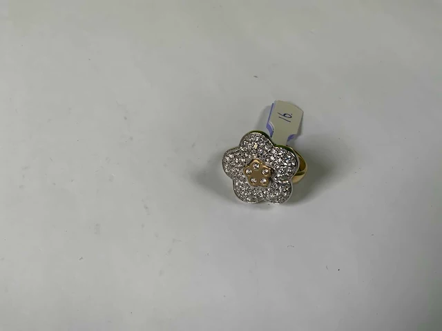14 krt geelgouden ring - afbeelding 2 van  4