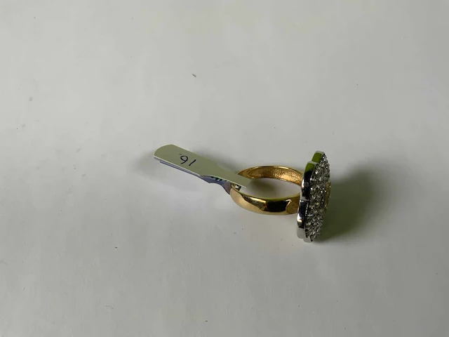 14 krt geelgouden ring - afbeelding 3 van  4